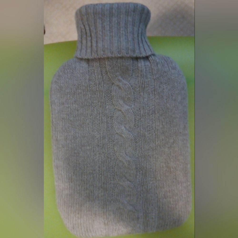 Hot water bottle with cover